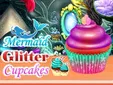 mermaid glitter cupcakes
