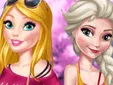 barbie and elsa ootd