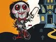 scary faces jigsaw